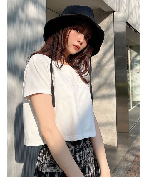 RESEXXY（リゼクシー）の「コットン混バケットハット（ハット・レディース・ブラック/アイボリー・FREE）」の14枚目の写真