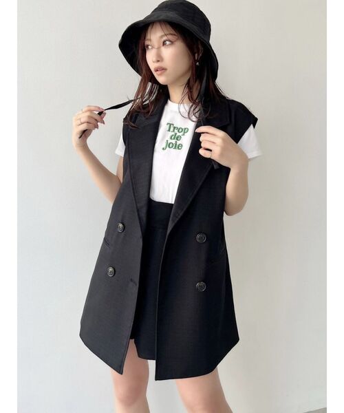 RESEXXY（リゼクシー）の「コットン混バケットハット（ハット・レディース・ブラック/アイボリー・FREE）」の16枚目の写真