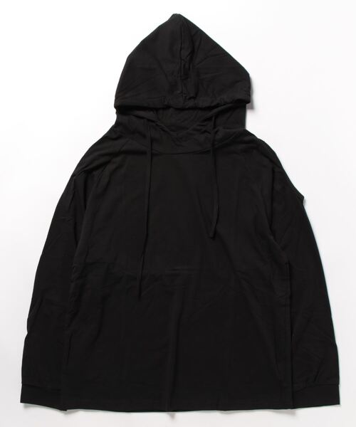 meJane(ミージェーン)の「オープンショルダープルパーカー(Tシャツ/カットソー・レディース・ホワイト/ブラック/グレー/グリーン・FREE)」の6枚目の写真