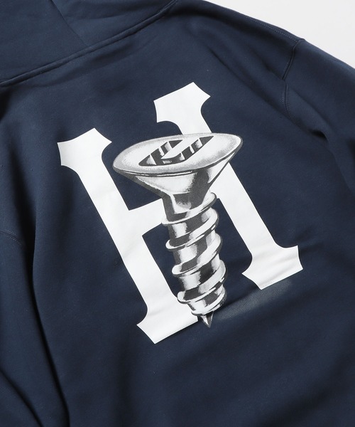 HUF（ハフ）の「HUF/ハフ HARDWARE P/O HOODIE フーディー（パーカー・メンズ・グリーン/ネイビー・M/L/XL）」の12枚目の写真