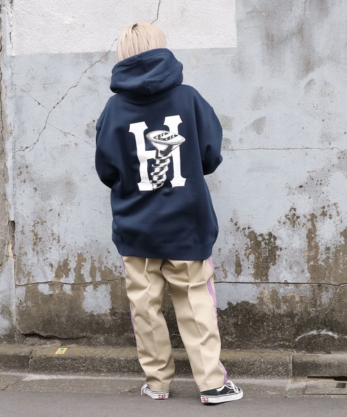 HUF（ハフ）の「HUF/ハフ HARDWARE P/O HOODIE フーディー（パーカー・メンズ・グリーン/ネイビー・M/L/XL）」の21枚目の写真