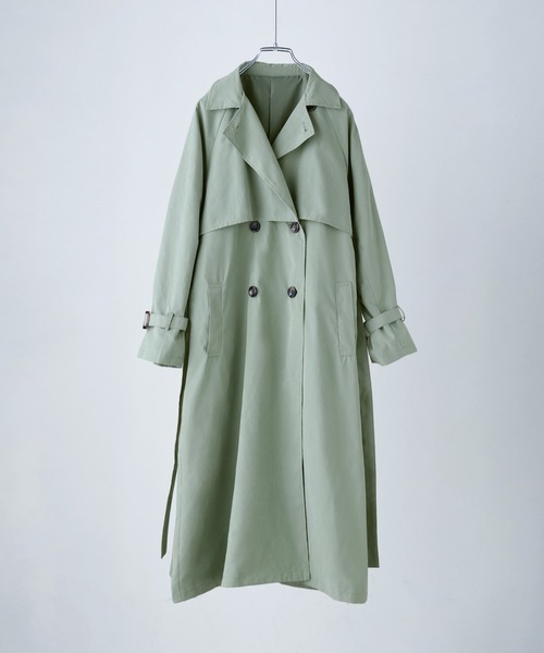 etoll.（エトル）の「ヨーク切替トレンチスプリングコート（トレンチコート・レディース・ベージュ/カーキ/サンドベージュ/マスタード・M/L）」の8枚目の写真