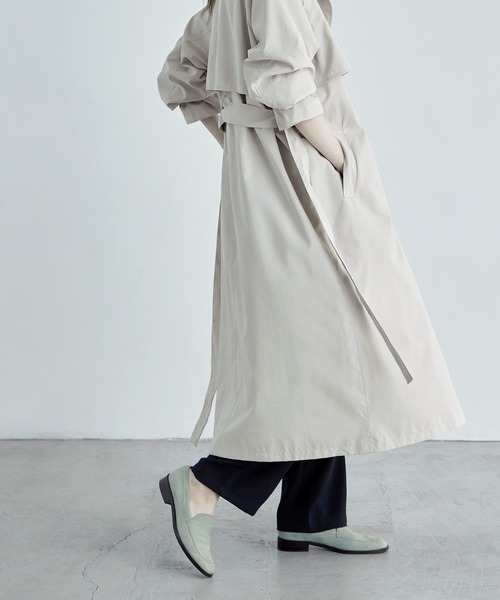 etoll.（エトル）の「ヨーク切替トレンチスプリングコート（トレンチコート・レディース・ベージュ/カーキ/サンドベージュ/マスタード・M/L）」の15枚目の写真