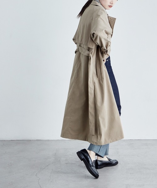etoll.（エトル）の「ヨーク切替トレンチスプリングコート（トレンチコート・レディース・ベージュ/カーキ/サンドベージュ/マスタード・M/L）」の18枚目の写真