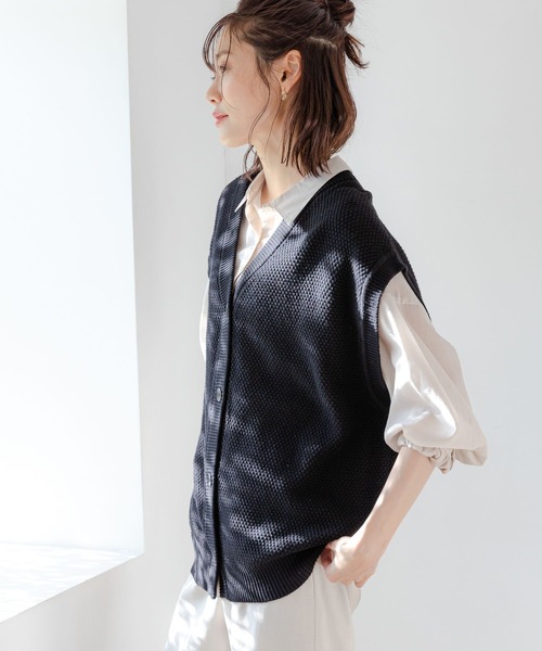 GLOBAL WORK（グローバルワーク）の「カノコ編み2WAYベスト/177539