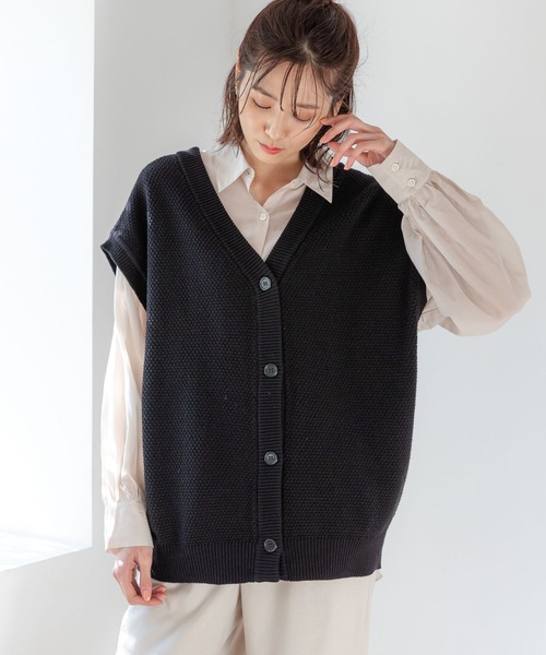 GLOBAL WORK（グローバルワーク）の「カノコ編み2WAYベスト/177539
