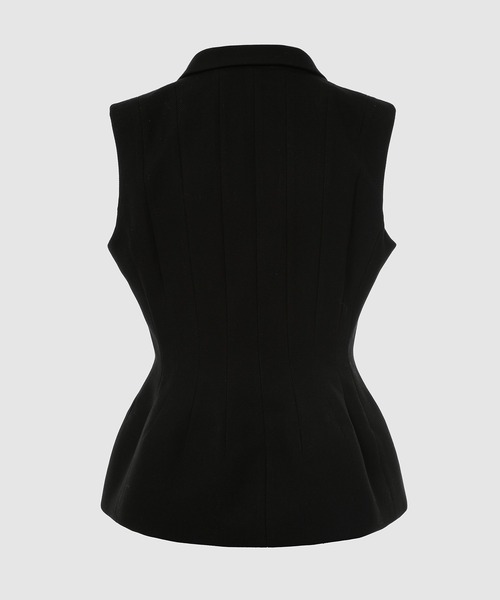DRIES VAN NOTEN（ドリスヴァンノッテン）の「BILAS 6214 W.W.JACKET BLACK（ベスト・レディース・ブラック・36/38）」の2枚目の写真