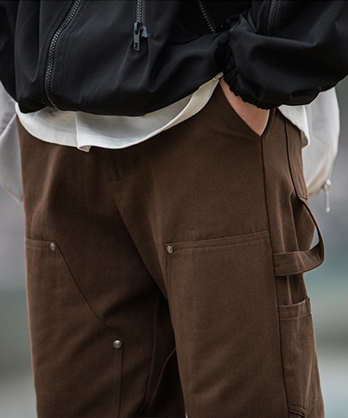 Ressaca(レサーカ)の「ワイドストレート ダブルニーペインターワークパンツ(その他パンツ・メンズ・ブラウン/オフホワイト/ブラック・S/M/L/XL)」の15枚目の写真
