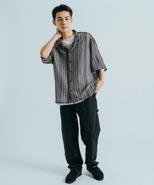 Ressaca(レサーカ)の「ワイドストレート ダブルニーペインターワークパンツ(その他パンツ・メンズ・ブラウン/オフホワイト/ブラック・S/M/L/XL)」の5枚目の写真