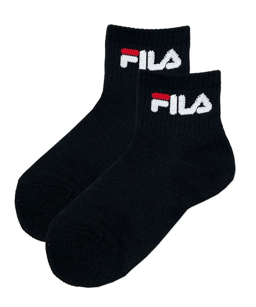 FILA（フィラ）の「FILA/フィラ キッズ ショート丈 ソックス ブランド ロゴ 抗菌防臭 つま先踵補強 靴下 3足セット（ソックス/靴下・キッズ・ブラック/ホワイト/ネイビー・24/20）」の11枚目の写真