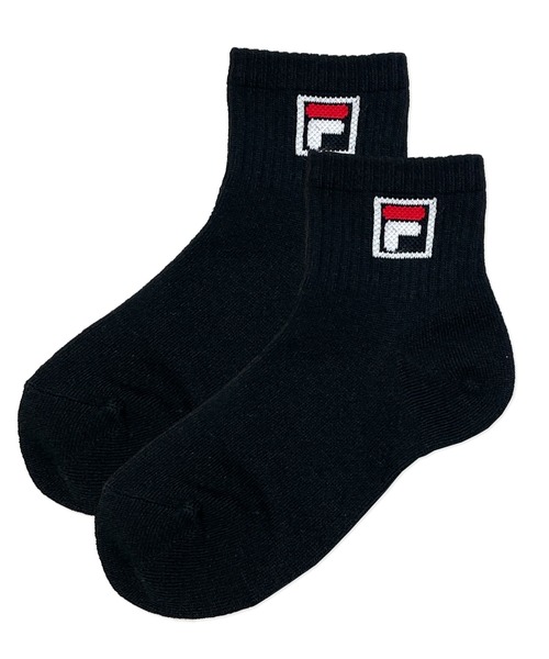FILA（フィラ）の「FILA/フィラ キッズ ショート丈 ソックス ブランド ロゴ 抗菌防臭 つま先踵補強 靴下 3足セット（ソックス/靴下・キッズ・ブラック/ホワイト/ネイビー・24/20）」の12枚目の写真