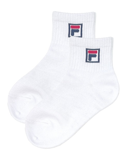 FILA（フィラ）の「FILA/フィラ キッズ ショート丈 ソックス ブランド ロゴ 抗菌防臭 つま先踵補強 靴下 3足セット（ソックス/靴下・キッズ・ブラック/ホワイト/ネイビー・24/20）」の9枚目の写真