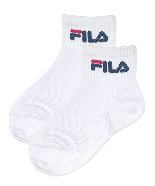 FILA（フィラ）の「FILA/フィラ キッズ ショート丈 ソックス ブランド ロゴ 抗菌防臭 つま先踵補強 靴下 3足セット（ソックス/靴下・キッズ・ブラック/ホワイト/ネイビー・24/20）」の8枚目の写真