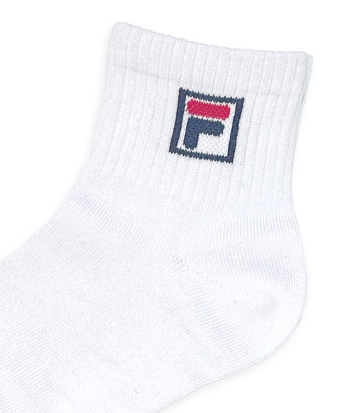 FILA（フィラ）の「FILA/フィラ キッズ ショート丈 ソックス ブランド ロゴ 抗菌防臭 つま先踵補強 靴下 3足セット（ソックス/靴下・キッズ・ブラック/ホワイト/ネイビー・24/20）」の14枚目の写真