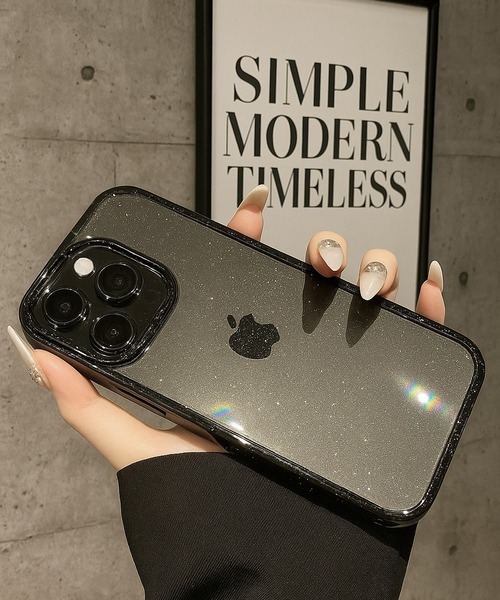 NOLITA LABORATORY（ノリータラボラトリー）の「【 NOLITA / ノリータ 】ラグジュアリー ラメ クリア アイフォンケース アイフォンカバー iPhone 15 / 15pro / 15proMax / 15plus / 16 / 16pro / 16proMax / 16plus / 7 / 8 / SE2 / SE3 / 11 / 12 / 13 / 14 / mini（スマホケース/カバー・レディース・クリア/クリアブラック・C/I/K/A/D/E/N/F/J/H/G/O/B/P/R/T/Q/U/V/iPhone 16/iPhone 16 Plus/iPhone 16 Pro/iPhone 16 Pro Max/iPhone 11/XR/iPhone 11 Pro/iPhone 12 Pro Max/iPhone 12/12 Pro/iPhone 13/iPhone 14 Pro Max/iPhone 15 Pro Max/iPhone 15/iPhone 15 Pro/iPhone 13 Pro/iPhone 14/iPhone 13 Pro Max/iPhone 14 Plus/iPhone 13 mini/iPhone 12 mini/iPhone Air/iPhone 17 Pro Max/iPhone 17 Pro/iPhone 17/iPhone 14 Pro/iPhone 7/8/SE(第2/第3世代)/iPhone 13/14/iPhone 15 Plus）」の2枚目の写真