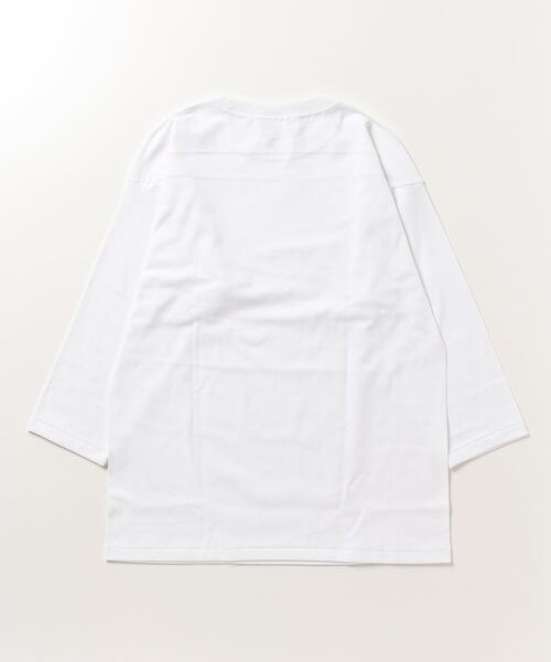 Mag.(マグ)の「【CROSS&STITCH】OPENEND FOOTBALL TEE SHIRTS オープンエンドベースボールTシャツ(Tシャツ/カットソー・メンズ・ヘザーグレー/ホワイト/ブラック・LARGE/MEDIUM)」の4枚目の写真