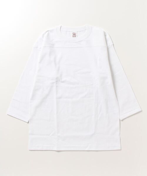 Mag.(マグ)の「【CROSS&STITCH】OPENEND FOOTBALL TEE SHIRTS オープンエンドベースボールTシャツ(Tシャツ/カットソー・メンズ・ヘザーグレー/ホワイト/ブラック・LARGE/MEDIUM)」の6枚目の写真