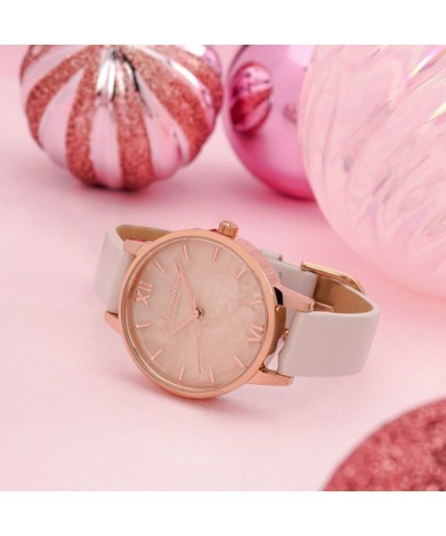 OLIVIA BURTON（オリビアバートン）の「「OLIVIA BURTON/オリビアバートン」 セミプレシャス - ローズクォーツ/ブロッサム＆ローズゴールド（アナログ腕時計・レディース・ベビーピンク・FREE）」の6枚目の写真