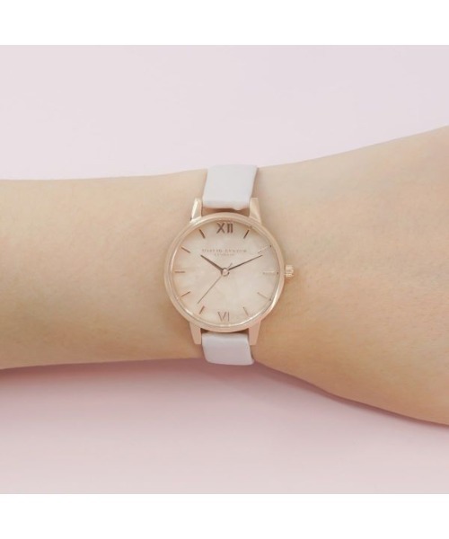 OLIVIA BURTON（オリビアバートン）の「「OLIVIA BURTON/オリビアバートン」 セミプレシャス - ローズクォーツ/ブロッサム＆ローズゴールド（アナログ腕時計・レディース・ベビーピンク・FREE）」の7枚目の写真