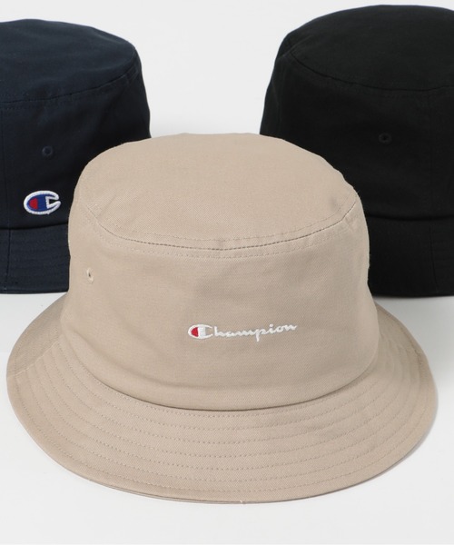 Champion（チャンピオン）の「【Champion】スクリプトバケットハット 587-006Ａ（ハット・メンズ・ベージュ/ブラック/ネイビー・FREE）」の5枚目の写真
