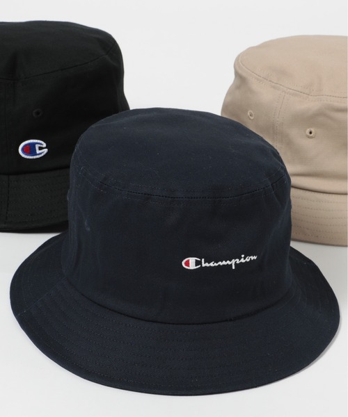 Champion（チャンピオン）の「【Champion】スクリプトバケットハット 587-006Ａ（ハット・メンズ・ベージュ/ブラック/ネイビー・FREE）」の6枚目の写真