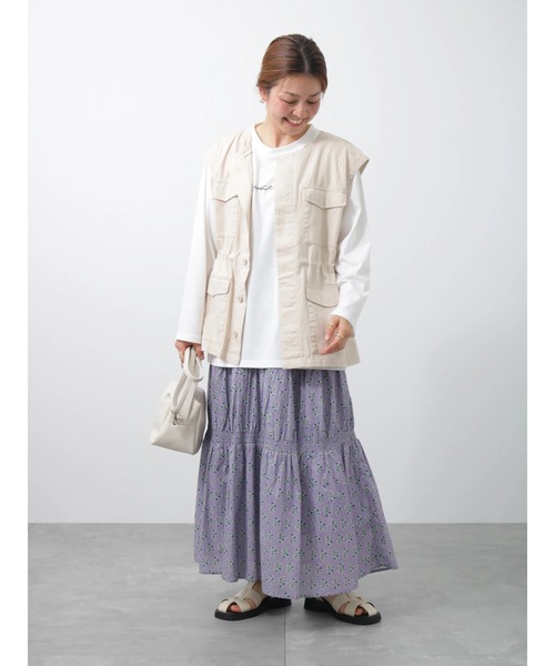 Lugnoncure（ルノンキュール）の「ミリタリーベスト（ベスト・レディース・カーキ/ベージュ・ﾌﾘ-）」の9枚目の写真