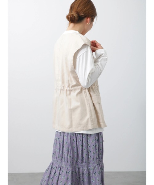 Lugnoncure（ルノンキュール）の「ミリタリーベスト（ベスト・レディース・カーキ/ベージュ・ﾌﾘ-）」の13枚目の写真