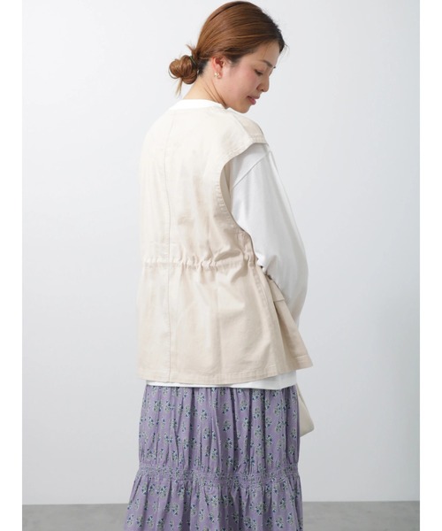 Lugnoncure（ルノンキュール）の「ミリタリーベスト（ベスト・レディース・カーキ/ベージュ・ﾌﾘ-）」の14枚目の写真