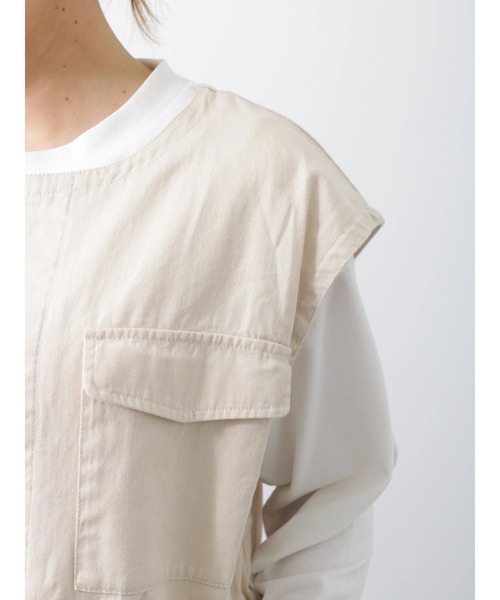 Lugnoncure（ルノンキュール）の「ミリタリーベスト（ベスト・レディース・カーキ/ベージュ・ﾌﾘ-）」の15枚目の写真