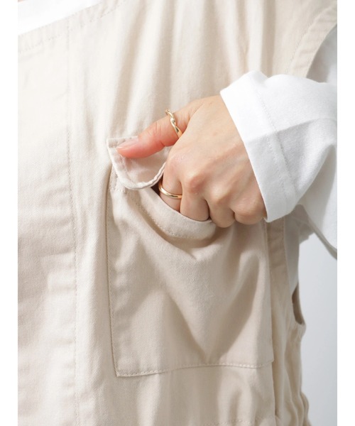 Lugnoncure（ルノンキュール）の「ミリタリーベスト（ベスト・レディース・カーキ/ベージュ・ﾌﾘ-）」の19枚目の写真