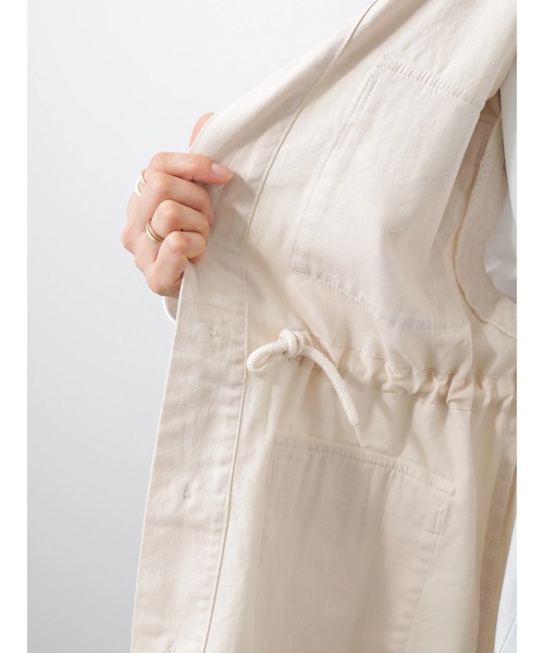 Lugnoncure（ルノンキュール）の「ミリタリーベスト（ベスト・レディース・カーキ/ベージュ・ﾌﾘ-）」の20枚目の写真