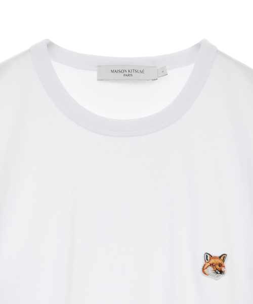 Maison Kitsune(メゾンキツネ)の「MAISON KITSUNE / メゾンキツネ フォックスヘッド パッチ レギュラー ロングスリーブ Tシャツ FU00163KJ0010(Tシャツ/カットソー・メンズ・ホワイト/ブラック・L/M/S/XS)」の4枚目の写真