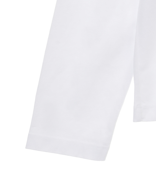 Maison Kitsune(メゾンキツネ)の「MAISON KITSUNE / メゾンキツネ フォックスヘッド パッチ レギュラー ロングスリーブ Tシャツ FU00163KJ0010(Tシャツ/カットソー・メンズ・ホワイト/ブラック・L/M/S/XS)」の3枚目の写真