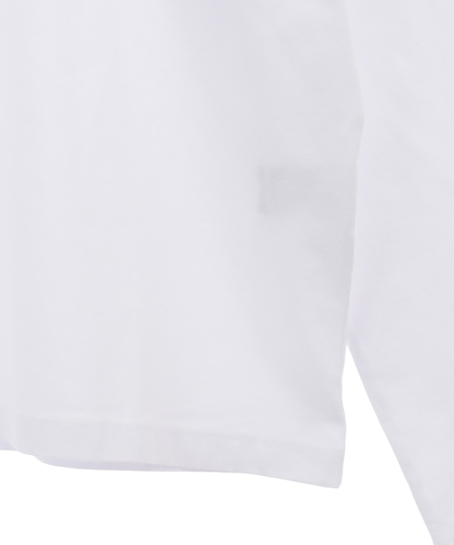 Maison Kitsune(メゾンキツネ)の「MAISON KITSUNE / メゾンキツネ フォックスヘッド パッチ レギュラー ロングスリーブ Tシャツ FU00163KJ0010(Tシャツ/カットソー・メンズ・ホワイト/ブラック・L/M/S/XS)」の12枚目の写真