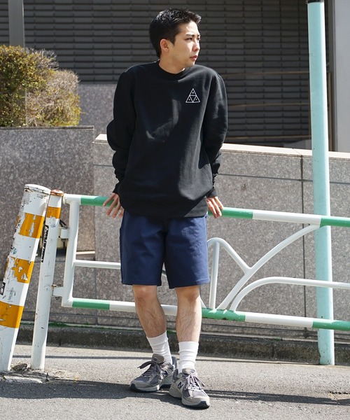 HUF(ハフ)の「HUF/ハフ WORKMAN CANVAS SHORT クラウンロゴ ショートパンツ ハーフパンツ ワークパンツ(その他パンツ・メンズ・ネイビー/ブラック・34/30/32)」の18枚目の写真