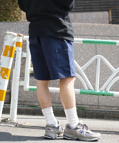 HUF(ハフ)の「HUF/ハフ WORKMAN CANVAS SHORT クラウンロゴ ショートパンツ ハーフパンツ ワークパンツ(その他パンツ・メンズ・ネイビー/ブラック・34/30/32)」の17枚目の写真