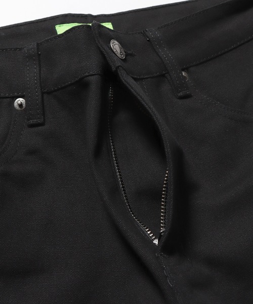 HUF(ハフ)の「HUF/ハフ WORKMAN CANVAS SHORT クラウンロゴ ショートパンツ ハーフパンツ ワークパンツ(その他パンツ・メンズ・ネイビー/ブラック・34/30/32)」の8枚目の写真