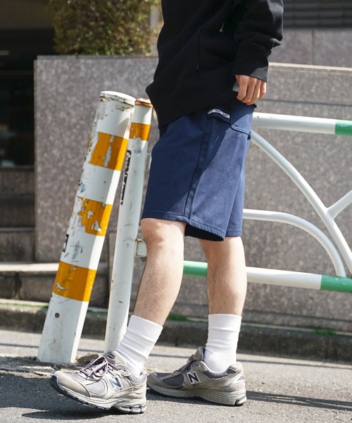 HUF(ハフ)の「HUF/ハフ WORKMAN CANVAS SHORT クラウンロゴ ショートパンツ ハーフパンツ ワークパンツ(その他パンツ・メンズ・ネイビー/ブラック・34/30/32)」の19枚目の写真