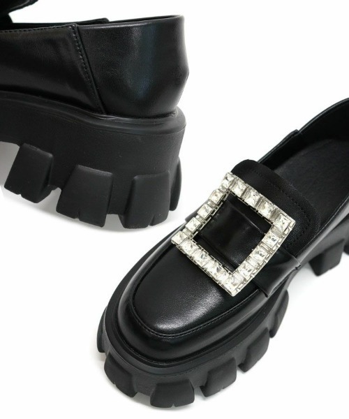 DONOBAN（ドノバン）の「プラットフォームビジューローファー（ローファー・レディース・ブラック・36/38/40）」の8枚目の写真