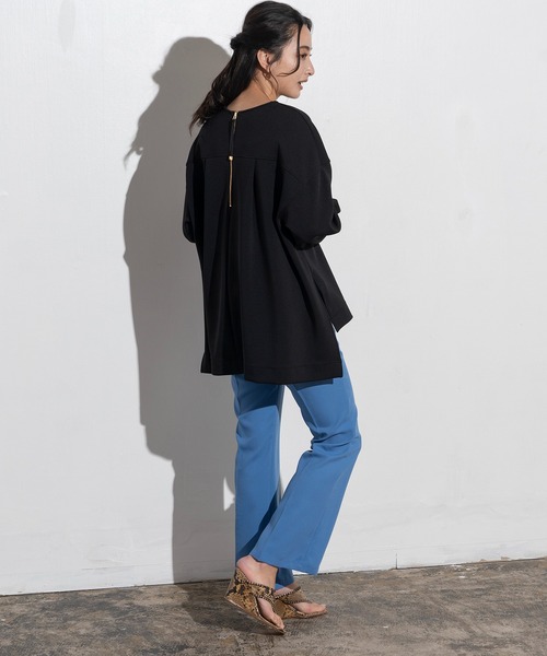 EUCLAID（エウクレイド）の「ジョーゼットフレアパンツ（その他パンツ・レディース・カーキ/ブラック/ブルー・36/40/38）」の12枚目の写真