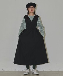 MERLOT | サイドリボンジャンパースカート(ジャンパースカート)
