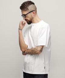 schott | Schott/ショット/ PIGMENT O/D SS HENLEY NECK T-SHIRT/ピグメント オーバーダイ ヘンリーネック Tシャツ(Tシャツ/カットソー)