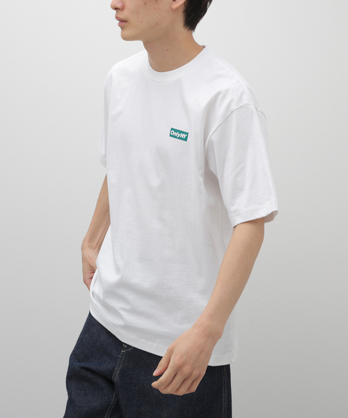 ONLY NY（オンリーニューヨーク）の「【ONLY NY / オンリーニューヨーク】BLOCK LOGO T-SHIRT（Tシャツ/カットソー・メンズ・ホワイト/パープル・MEDIUM/LARGE/X-LARGE）」の2枚目の写真