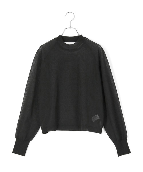 ADAM ET ROPE'（アダムエロペ）の「シアーニットTEE（Tシャツ/カットソー・レディース・ブラック/オフホワイト/サックスブルー・FREE）」の14枚目の写真