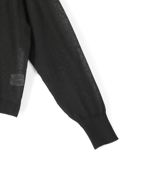 ADAM ET ROPE'（アダムエロペ）の「シアーニットTEE（Tシャツ/カットソー・レディース・ブラック/オフホワイト/サックスブルー・FREE）」の21枚目の写真