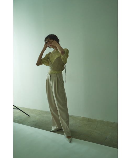 Abor(アボア)の「【Abor】リネンライクミックスヤーンニットプルオーバー(ニット/セーター・レディース・ホワイト/ベージュ/ブラック・FREE)」の5枚目の写真