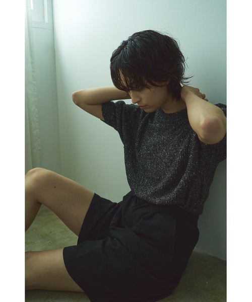 Abor(アボア)の「【Abor】リネンライクミックスヤーンニットプルオーバー(ニット/セーター・レディース・ホワイト/ベージュ/ブラック・FREE)」の10枚目の写真