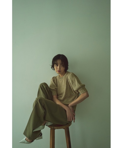 Abor(アボア)の「【Abor】リネンライクミックスヤーンニットプルオーバー(ニット/セーター・レディース・ホワイト/ベージュ/ブラック・FREE)」の11枚目の写真