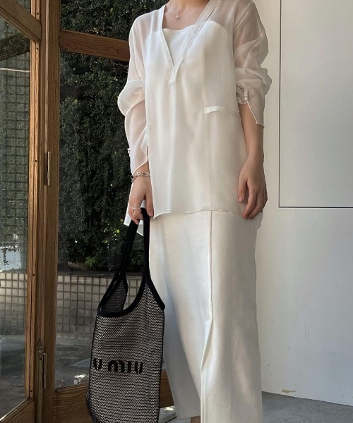 WILLFULLY（ウィルフリー）の「square neckline cami OP