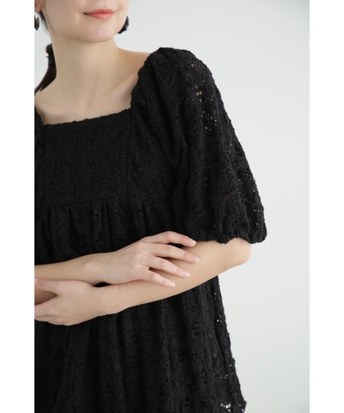 JILL STUART(ジルスチュアート)の「◆シュリンクジャージートップス(Tシャツ/カットソー・レディース・ブラック/ホワイト/ブルー・FREE)」の9枚目の写真